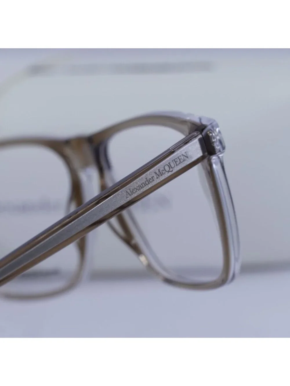 Alexander McQueen AM0247O 002 Square Eyeglasses